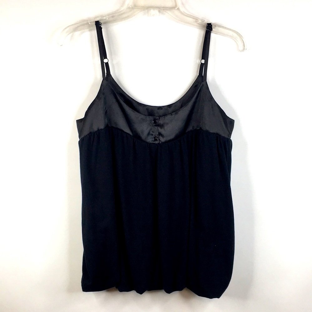 Marc Ecko Top M Sleeveless Balloon Hem Black *O